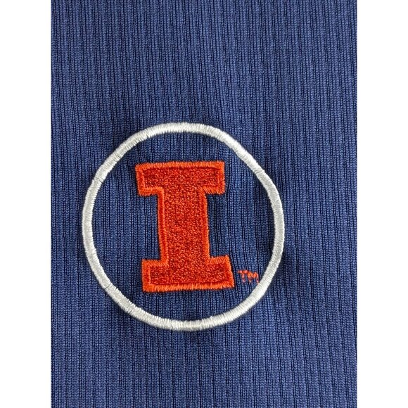 University of Illinois Fighting Illini Nike Team Sphere Dry Polo Shirt Large VTG - Picture 6 of 16